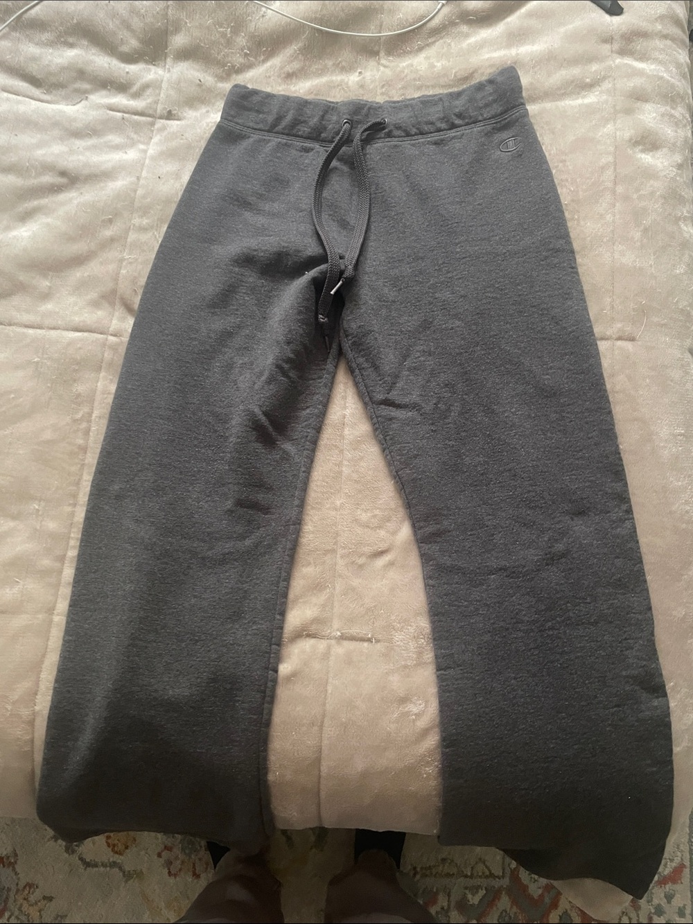 Champion Charcoal Gray Fleece Joggers with Drawstring
